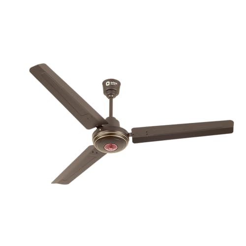 Image of Orient Electric 1200 mm Summercool| PSPO technology for powerful airflow| 16-pole motor| Ornamental bottom design| Anti-rust Aluminium blades| 5-year warranty| Smoke Brown, pack of 1