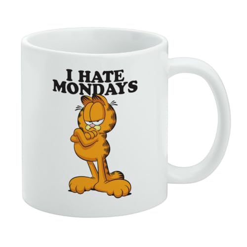 Taza de cerámica Garfield I Hate Mondays 11oz blanca miniatura 1