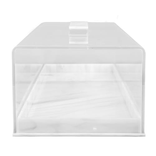 Tyenaza Rectangle Cake Tray with Lids, Clear Pastry Display Case, Dessert Holder Tray, Cake Stand, Cookie Display, Marble Pattern Plastic Cake Platter with Lucite Cover - Cosy Home Interiors Tyenaza Rectangle Cake Tray with Lids, Clear Pastry Display Case, Dessert Holder Tray, Cake Stand, Cookie Display, Marble Pattern Plastic Cake Platter with Lucite Cover - Image 8