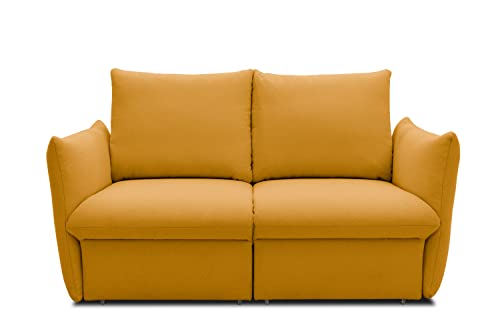 Il divano a molle si trasforma in un divano letto in un batter d'occhio. Richiede solo pochi gesti. La superficie può essere allungata singolarmente per entrambi i sedili, così si può godere la sensazione di sdraiarsi da soli o in coppia.