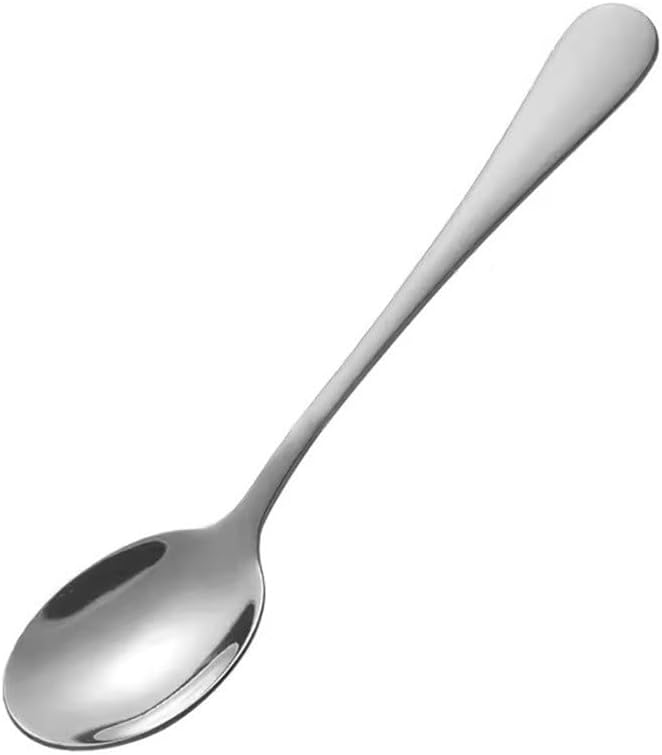 LVUNZJCA テーブルスプーン クリエイティブロングハンドル かわいいスプーン ポータブルスプーン 10個 自宅、キッチン用(シ