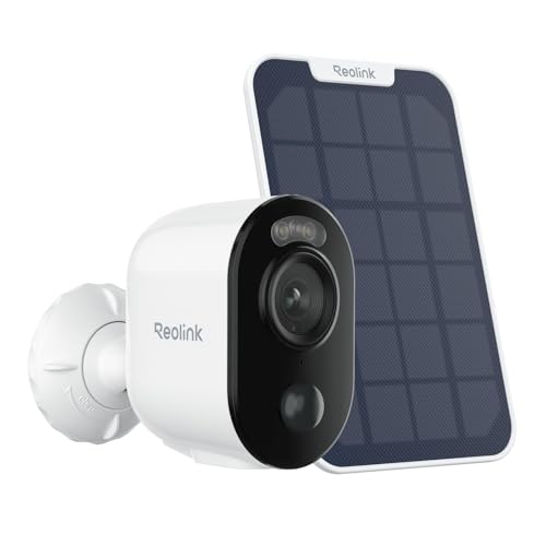 Reolink 2K Security Camera Outdoor Wireless Argus 3E + Solar Panel, 3MP Outdoor Camera with Rechargeable Battery, 2.4 GHz WiFi, Person/Vehicle/Animal Detection, Two-Way Audio, Color Night Vi
