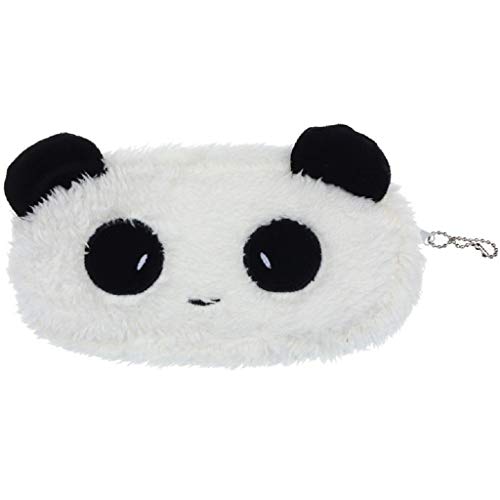 Oksale Plush Panda Zipper Pencil Case Office Stationery School Coin Purse Wallet Cosmetic Makeup Pen Bag (Panda)