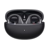 Fones de Ouvido Abertos QCY Crossky C30, Fones Bluetooth 5.4 com Clipe, Conforto Leve, Ajuste Estável, 25 Horas de Reprodução (Preto)