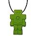 Robot Chew Necklace for Boys - Sensory Chewable Jewelry by Munchables (Green)