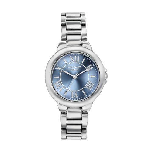 Sonata Poze 8 Quartz Analog with Blue Dial Silver Alloy Strap Watch for Women - SP80158SM01W