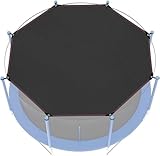 Trampolin Sonnenschutz Abdeckung Ø 305cm Für 8 Stangen, UV-Beständige wasserdichte, Multifunktionales Trampolin Schutzwerkzeug Für Picknicks, Hinterhöfe,Trampolin Zubehör