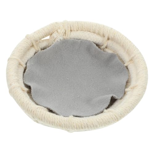 GALPADA 手編み麻紐と綿紐の鳥の巣 小型 手作り巣箱 鳥の繁殖用 で丈夫な装飾用バードハウス ガーデンや室内の自然な雰囲気 ランダムカラー