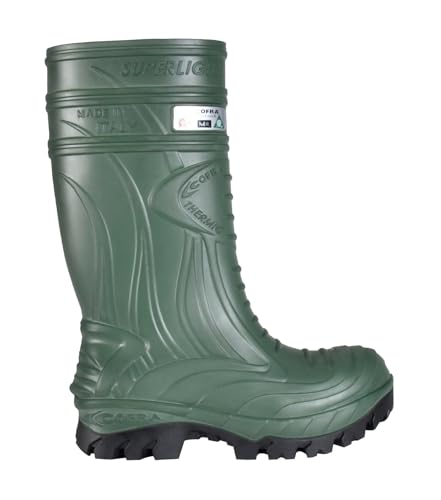 Image of COFRA Waterproof Work Boots - THERMIC Green All-Weather Rain Boot with Composite Safety Toe & Slip Resistant Nitrile Outsole - 00040-CM8.W05