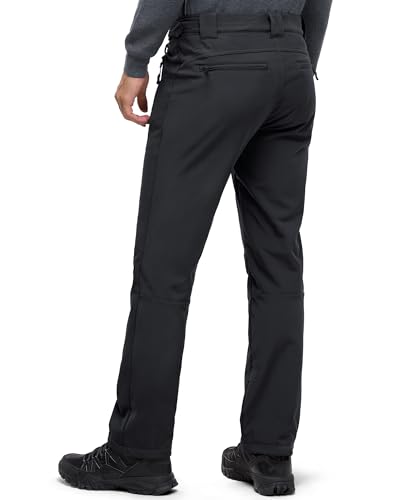 33,000ft Men's Winter Snow Ski Fleece Lined Pants Warm Waterproof Softshell Insulated for Snowboard Outdoor Work Hiking