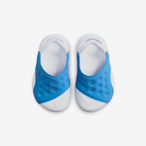 Nike Aqua Swoosh Baby/Toddler Sandals (FN0875-400, Blue Beyond/White/Dusty Cactus)4
