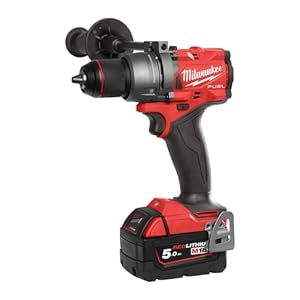 Milwaukee 4933479860 – Taladro de percusión M18 FPD3 502X Fuel 4GEN. 18 V, 158 Nm-2 Batt. x 5,0 Ah-4933479860