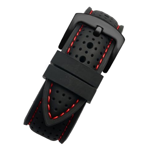 [X] ʋCVRX|[coh KHuaweiΉ KSamsungΉ EHb`oh 20mm 22mm 24mm KMido Tissot OmegaΉ EHb`Xgbv o[ANZT[ vXgbv(Black red bl