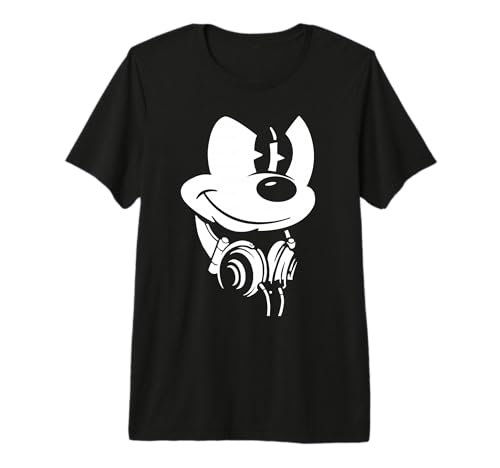 T-shirt Mickey Mouse Disney avec Casque Audio en coton premium pour fan de pop culture