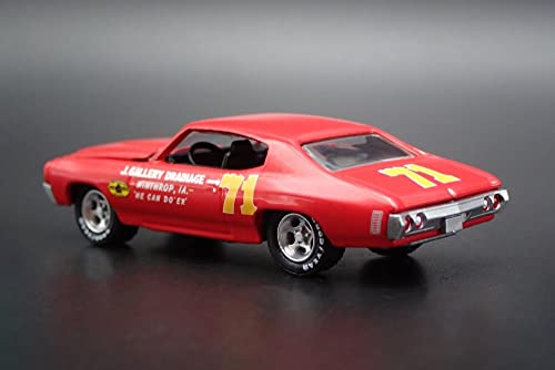 Modelo a Escala 1:64 Chevrolet Chevelle 1972 Rojo miniatura 6