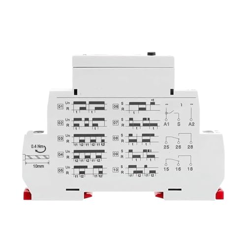 Relé temporizador digital programable de 16A con pantalla para control de iluminación 2
