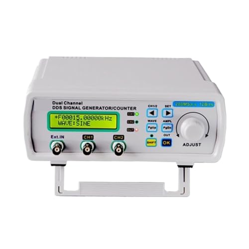 YXZQLOZ Generador de señal de Doble Canal de 25MHZ generador de Funciones DDS Control Digital medidor de frecuencia de Forma de Onda arbitraria