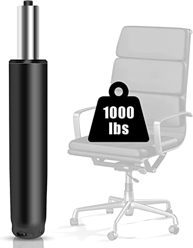 CRAZY TURTLE Office Chair Gas Lift Cylinder|Universal Size Fits Most Chairs|Heavy Duty Gas Lift Hydraulic/Pneumatic Piston For Office Chair (Black, Metal)