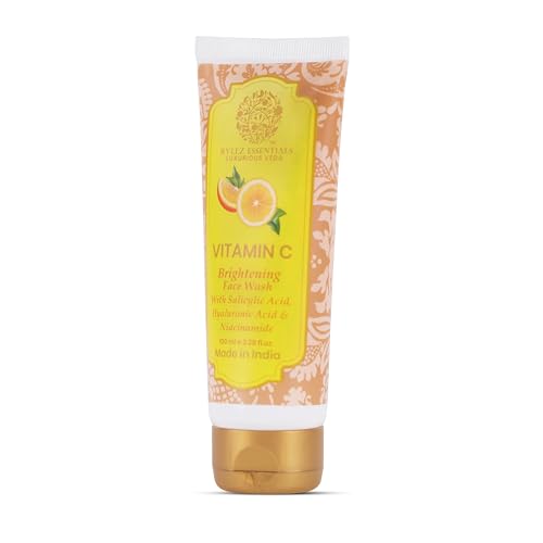 Image of RYLLZ ESSENTIALS Vitamin C Face Wash | With Salicylic Acid, Hyaluronic Acid & Niacinamide | For Glowing Skin, Dark Spots, Oil Control, Open Pores, Uneven & Dull Skin | 100 ml