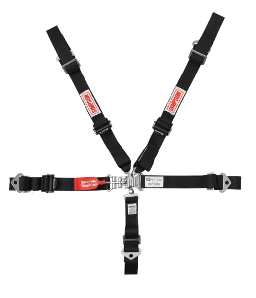 Simpson Racing SB1005 Harness - Latch & Link - 5 Point - Quarter Midget - Black - Each
