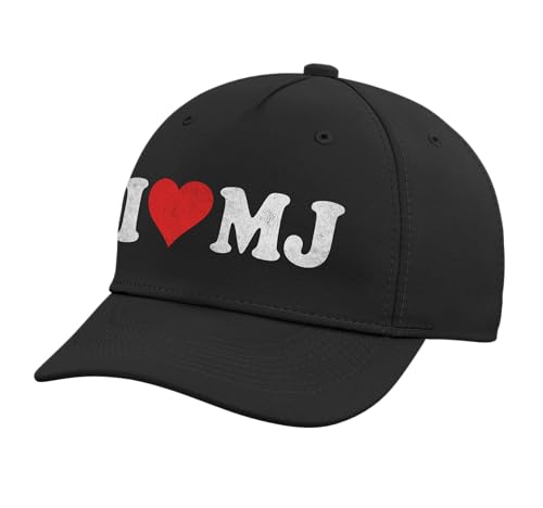 Gorra beisbolera ajustable I Love MJ diseño vintage