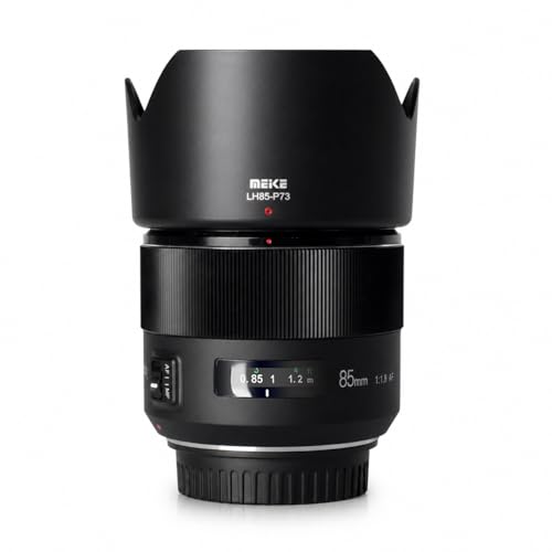 Meike 85mm f1.8 Large Aperture Full Frame Auto Focus Telephoto Lens for Canon EOS EF Mount Digital SLR Camera Compatible with APS C Bodies Such as 1D 5D3 5D4 6D 7D 70D 550D 80D