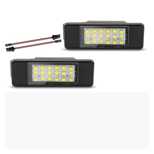 Luz de matrícula LED para Nissan X-Trail y Qashqai | Pack de 2 unidades homologadas