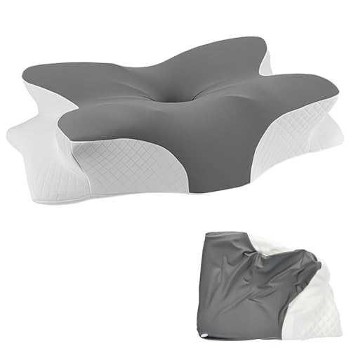 VGECEE Taies Oreiller en Satin pour Oreillers à Mémoire de Forme Housse d'oreiller avec Fermeture...