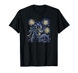 Star Wars Classic Darth Vader In Van Gogh's Starry Night T-Shirt