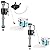 Teviora Universal Toilet Flusher Replacement Kit, Water-Saving & Height Adjustable Fill Valve, 2-Inch Flapper