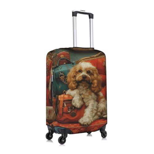 Bloodhound dog Elastic Travel Luggage Cover Travel Suitcase Protective Cover3