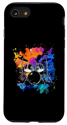 Batterie Instrument coloré Batterie de groupe Musique Coque pour iPhone SE (2020) / 7 / 8