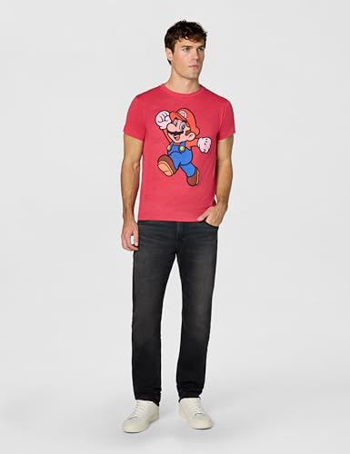 Nintendo Herren Super Mario Jump Pose T-Shirt