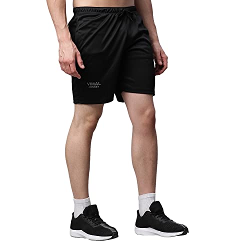 Image of Mack Jonney Dryfit Lycra Solid Shorts for Men-Dryfit D11 01-P