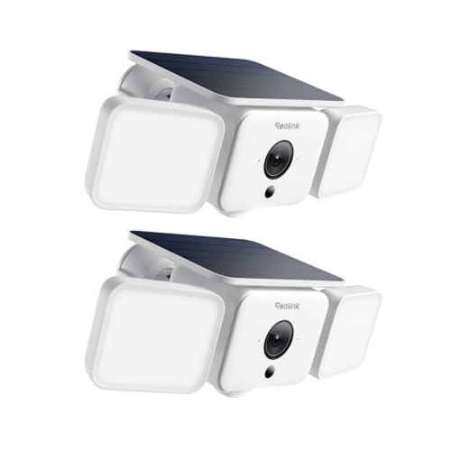 Image of REOLINK Solar Floodlight Security Cameras Wireless Outdoor, Up to 1000lm