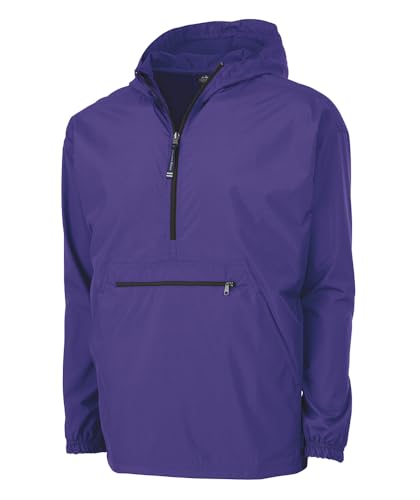 Image of Charles River Apparel Youth Pack-N-Go Pullover, Kids Lightweight Packable Water-Resistant Windbreaker