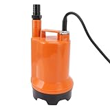 Phefop Pompa Sommergibile per Acqua 12 V CC, Motore Interamente in Rame Ad Alta Potenza da 130 W, Efficiente Pompa di Drenaggio Marino per Barche da Pesca e Yacht