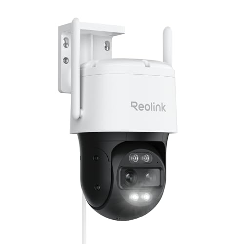 Reolink 4K PTZ Security Camera Outdoor Dual Lens 8MP, 2.4/5 GHz WiFi 6 Professional CCTV IP Camera...
