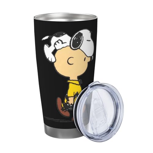 マグカップ スヌーピー チャーリーブラウン コーヒーカップ コンビニカップ 保冷 保温 タンブラー ステンレス製 大容量 真空断熱マグ 蓋付き 持ち運び 直接ドリップ 車用 600ml Straw Three-piece Set