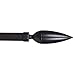 Lavish Home Twisted Sphere Curtain Rod 3/4 inch - Rubbed Bronze