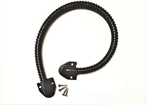 Armored Loop | Power Transfer | Electrified Commercial Exit Doors | Door Security | Alarmed Door Wire Conduit | 18" | 3/8" Diameter | Duranodic | Oil Rubbed Bronze | Tuff Strike