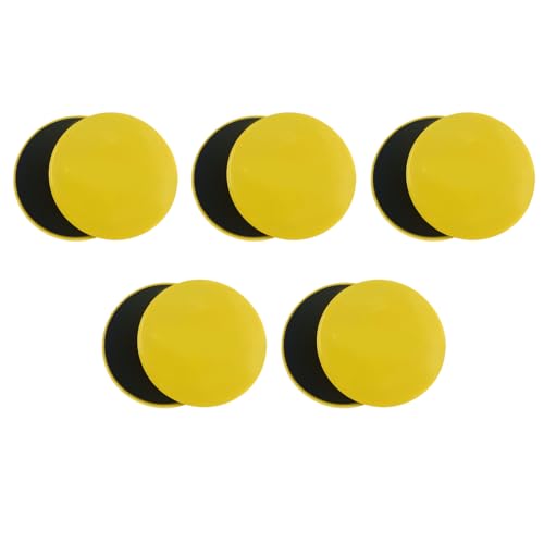 MiOYOOW 10PCS Core Sliders, Discs Dual Sided Workout Sliders for Women Men Gym Floors Training Abdominal Core Strength