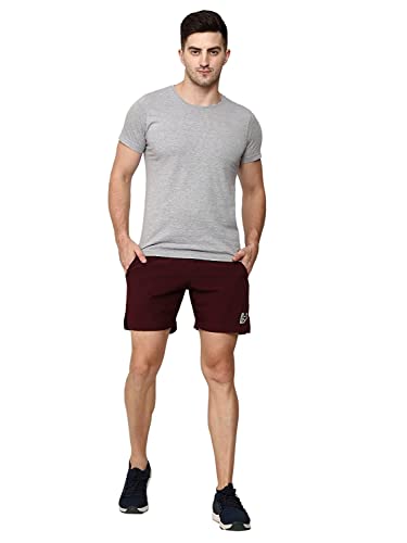 Image of Mens Arrival Athletic Cotton Shorts Two Side Pockets Super Stretchy Elastic with Drawstrings Running, Gym, Yoga, Fitness & Casual Wear Activewear Workout Shorts for Men