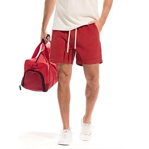 Shorts casuales de pana para hombre talla Medium miniatura 3