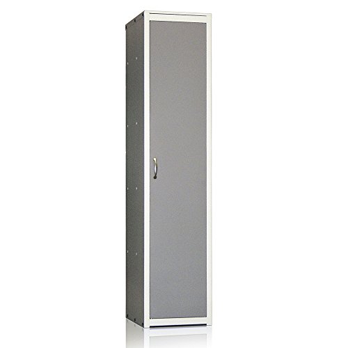 Armario Metálico De Limpieza 1800x500x500 Mm - Color Gris, 4 Baldas, Cierre Con Cerradura, Desmontado