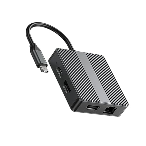 Hub amovible et station d'accueil en aluminium USB C haute performance 4K 60Hz