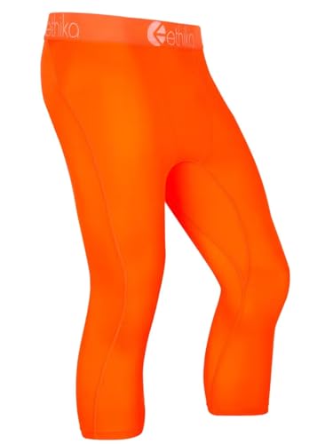 Ethika Collant Subzero 3/4 homme collant de sport neon orange pour le running - 2