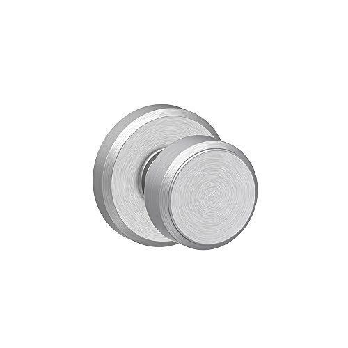 Image of SCHLAGE Knob with Greyson Trim Non-Turning Lock, Satin Chrome (F170 BWE 626 GSN)