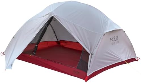Near Zero Dynalite 3-Person Backpacking Tent – Lightweight, Compact & Weatherproof Shelter with 2 Doors, Vestibules, Mesh Storage, Easy Setup & Carry Bag – Ideal for Hiking, Camping & 3-Season Use