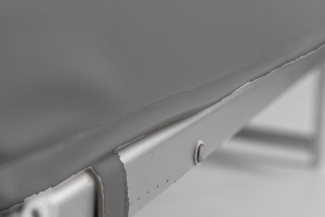 pomodone Cuscino per Lettino Prendisole Grigio in ecopelle 58x180cm - Materassino Mare Idrorepellente e Resistente ai Raggi UV, Ideale per Esterni e Giardino